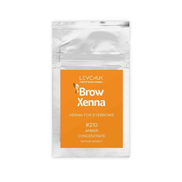 brow xenna henna pudrowa 210 amber concentrate saszetka 6g