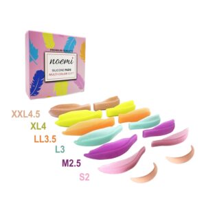 Silikonowe wałki do liftingu NOEMI Multi Color Soft 7 par